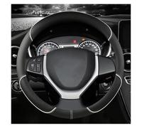 Coprivolante Per Auto Per Celerio 2015-2019 Per SX4 Per S-CROSS 2013-2019 Coprivolante In Pelle PU Per Auto 38 Cm Volante Protettore(BIANCO)