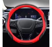 Coprivolante Per Auto Per Chevy Per Cruze Per Malibu Per Sail Per Spark Per Captiva Per Equinox Per Trax Per Tracker Per Aveo Coprivolante 38cm Copertura Volante(Rosso)
