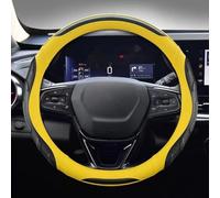 Coprivolante Per Auto Per Chevy Per Cruze Per Malibu Per Sail Per Spark Per Captiva Per Equinox Per Trax Per Tracker Per Aveo Coprivolante 38cm Copertura Volante(Giallo)