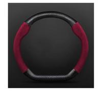 Coprivolante Per Auto Per Citroen DS3 DS4 DS5 DS5 DS 5LS DS6 DS7 DS9 DS Per SPIRIT Accessori Per Auto Coprivolante In Pelle E Fibra Di Carbonio 37-38 Cm(D Style A Red)