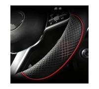 Coprivolante per auto Per Dacia Per Spring Per Per Sandero Per Stepway Per Crossover Per Coprivolante per auto in pelle PU Coprivolante(RED O SHAPE)