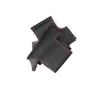 Coprivolante per auto Per Dodge Per RAM 1500 Classic 2012-2022 2500 3500 5500 2012-2018 Rivestimento In Microfibra Per Volante In Pelle Traforata(Black-red line)
