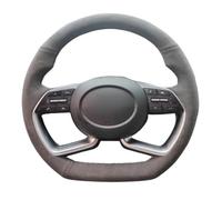 Coprivolante Per Auto Per Hyundai Per Alcazar Per Creta Per Venue Per Elantra 5 Per Solaris Per Elantra Per Sport GT Coprivolante In Pelle Scamosciata Copertura Volante(Green Thread)