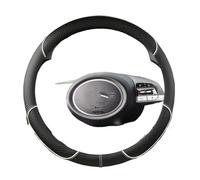 Coprivolante per auto Per Hyundai Per Tucson 2021 2022 NX4 Per Elantra 2020 Per Sonata 10th 2020 2021 2022 Accessori auto Coprivolante in pelle PU per auto(WHITE O SHAPE)