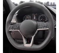 Coprivolante Per Auto Per Nissan Per Kicks Per X-Trail Per March Per Rogue Per Qashqai Per Serena Coprivolante In Microfibra E Pelle Cucito A Mano Antiscivolo Coprivolante(Orange Thread)