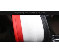Coprivolante Per Auto Per Nissan Per Navara D40 Per Teana Coprivolante In Microfibra E Pelle Accessori Interni Copertura Volante(Black Orange)