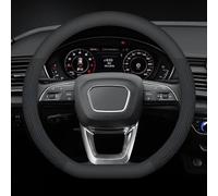 Coprivolante per Auto per Renault Captur 2 2019-2022 2023 2024, Coprivolante Auto in Silicone 37-38cm/15" Protezione Custodia Volante Cover in Pelle Microfibra(Blue,D-type)
