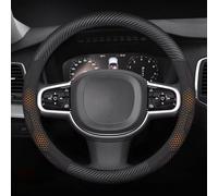 Coprivolante Per Auto Per Volvo XC60 XC90 XC40 XC70 S90 S60 S80 S40 V90 V70 V40 V60 C70 Coprivolante In Pelle Scamosciata Accessori Interni Morbido Coprivolante(O Carbon Orange)