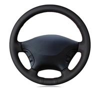 Coprivolante Per Auto Per VW Per Crafter 2006 2007 2008 2009 2010 2011 2012 2013 2014 2015 2016 Coprivolante Per Auto Morbido Nero Pelle Artificiale Copri Volante(Black Thread)