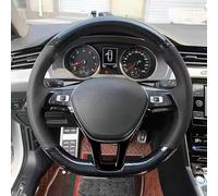 Coprivolante Per Auto Per Vw Per Lavida Coprivolante In Fibra Di Carbonio Cucito A Mano Accessori Interni In Per Vera Pelle Antiscivolo Coprivolante(Yellow Thread)