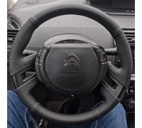 Coprivolante per auto personalizzato intrecciato in pelle di microfibra per Citroen C4 e Picasso 2007 - 2013 antiscivolo (azzurro1)