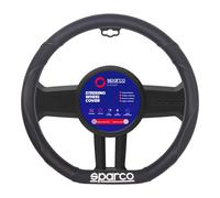 SPARCO Coprivolante Nero in PVC presa Comoda Anti-Sbiadimento Diametro 37,5cm