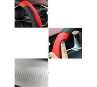 Coprivolante Per Auto Sportiva In Pelle Microfibra Antiscivolo Da 38 Cm Tipo D Per Audi A1 8X A2 A3 A4 A5 A6 Avant(BLUE D SHAPE)