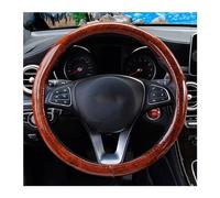 Coprivolante per Auto Universale da 37-38 Cm Coprivolante per Auto in Pelle in Legno di Mogano Coprivolante per Auto Decorazione D'interni per Auto(4)