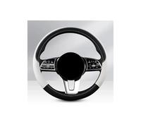 Coprivolante Per Auto Universale Da 37 Cm A 38 Cm Antiscivolo E Antigraffio Protettore Volante Auto(White)
