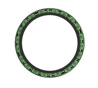 Coprivolante per auto - Verde Serpente Stampa Tessuto Elastico Manicotto Traspirante Adatto per Auto, Camion, SUV
