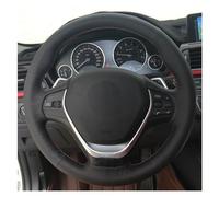 Coprivolante Per BMW F20 F21 F22 F32 F33 F36 F23 F30 F31 F34 Coprivolante Per Auto Fai Da Te Cucito A Mano In Pelle Artificiale Nera Traspirante Coprivolante(Red Blue Thread)