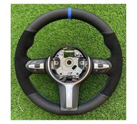 Coprivolante Per BMW F87 M2 F80 M3 F82 M4 M5 F12 F13 M6 F85 X5 F86 X6 F33 F30 Coprivolante Sportivo Antiscivolo In Pelle Scamosciata Nera Auto Copri Volante Auto(Light Blue Thread)