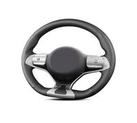 Coprivolante Per BYD Per Delfini Per YUAN Per PLUS 2020 2021 2022 2023 Antiscivolo Nero In Pelle Artificiale Treccia di Copertura del Volante Dell'automobile( Red Thread)