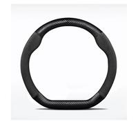 Coprivolante Per Chery Per Jetour T2 T3 X70 X70SM X90 X95 Per DASHING Per Traveler Coprivolante Per Auto In Fibra Di Carbonio Antiscivolo 38 Cm Vera Pelle(D fiber Black)