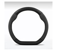 Coprivolante Per Chery Per Jetour T2 T3 X70 X70SM X90 X95 Per DASHING Per Traveler Coprivolante Per Auto In Fibra Di Carbonio Antiscivolo 38 Cm Vera Pelle(D Leather Black)