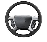 Coprivolante Per Chevrolet Per Captiva Per Silverado Per GMC Per Sierra 2007-2014 Interni Auto Coprivolante In Pelle Fai Da Te Copri Volante Auto(Red Thread)
