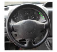 Coprivolante Per Citroen Per Berlingo 2008-2016 Per Jumpy 2009-2016 Rivestimento Volante Morbida Pelle Traforata Copri Volante Auto(Black Thread)