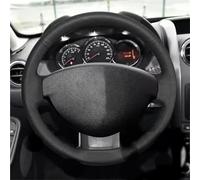 Coprivolante Per Dacia Per Renault Per Duster Per Dokker Per Lodgy Per Logan Copertura Per Volante In Pelle Nera Per Auto(Titanium Thread4)