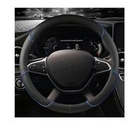 Coprivolante Per Dacia Spring Per Dacia Sandero Stepway Crossover Coprivolante Per Auto Pelle PU Accessori Auto Volante Dell'auto(Blu)