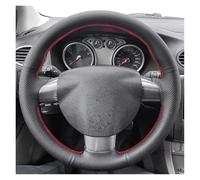 Coprivolante Per Ford Per Focus 2 2005 2006 2007 Coprivolante Cucito A Mano Copri Volante per Auto(Rosso)