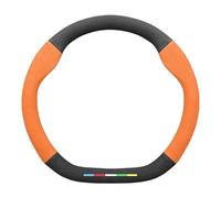 Coprivolante Per Ford Per Mondeo Per Focus Per Raptor Per Puma Per Edge Per Explorer Coprivolante Antiscivolo Pelle Scamosciata Per Auto(D Orange)