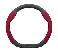 Coprivolante Per Ford Per Mondeo Per Focus Per Raptor Per Puma Per Edge Per Explorer Coprivolante Antiscivolo Pelle Scamosciata Per Auto(D Red)