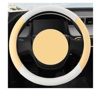 Coprivolante Per Golf Per BMW Per VW Coprivolante Per Auto 38 Cm Coprivolante In Microfibra PU Pelle Custodia Per 15 Pollici(YELLOW O SHAPE)