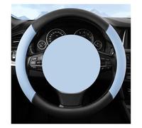 Coprivolante Per Golf Per BMW Per VW Coprivolante Per Auto 38 Cm Coprivolante In Microfibra PU Pelle Custodia Per 15 Pollici(BLUE O SHAPE)