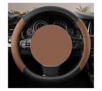 Coprivolante Per Golf Per BMW Per VW Coprivolante Per Auto 38 Cm Coprivolante In Microfibra PU Pelle Custodia Per 15 Pollici(BROWN O SHAPE)