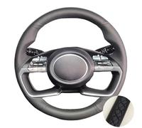 Coprivolante Per Hyundai Plug per I20 per Tucson CN7 Coprivolante in similpelle per auto Copri Volante per Auto(Nero)