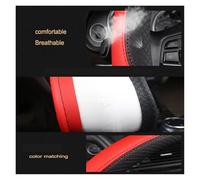 Coprivolante Per Il 98% Dei Modelli Di Da 37-38 Cm Dettagli Interni Accessori Articoli Per Auto Coprivolante Microfibra E Pelle(Black and wine red)