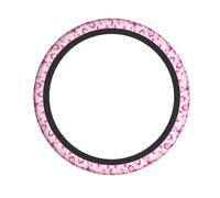 Coprivolante per la sensibilizzazione sul cancro al seno, per donne e uomini, graziosi accessori per auto, materiale durevole, antiscivolo, universale, adatto alla maggior parte dei veicoli.