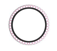 Coprivolante per la sensibilizzazione sul cancro al seno, per donne e uomini, graziosi accessori per auto, materiale durevole, antiscivolo, universale, adatto alla maggior parte dei veicoli.