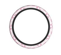 Coprivolante per la sensibilizzazione sul cancro al seno, per donne e uomini, graziosi accessori per auto, materiale durevole, antiscivolo, universale, adatto alla maggior parte dei veicoli.