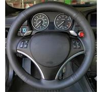 Coprivolante Per La Serie 1 E81 E82 E87 E88 3 E90 E91 E92 Coprivolante Per Auto Accessori Treccia In Pelle Antiscivolo(Blue Thread5)