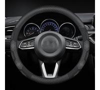 Coprivolante Per Mazda Per CX30 Per CX5 Per CX8 Per CX9 Per MX5 Per RX8 Accessori Per La Copertura Del Volante Dell'auto In Pelle Scamosciata In Fibra Di Carbonio Copri volante Auto(Style A white)
