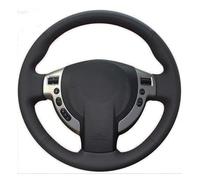 Coprivolante Per Nissan Per Qashqai 2007-2015 Per Rogue X-Trail 2008-2013 Per NV200 2009-2016 Per Sentra 2007-2012 Coprivolante Per Auto In Pelle Nera Coprivolante Auto(Red Thread)