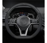 Coprivolante per Nissan per Qashqai Juke per X-Trail Patrol per Note per Leaf per Altima per Maxima per Micra per Murano per Rogue Pulsar per Sentra Coprivolante in pelle microfibra(D Carbon blue)