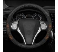 Coprivolante per Nissan per Qashqai Juke per X-Trail Patrol per Note per Leaf per Altima per Maxima per Micra per Murano per Rogue Pulsar per Sentra Coprivolante in pelle microfibra(O Carbon orange)