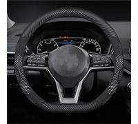 Coprivolante per Nissan per Qashqai Juke per X-Trail Patrol per Note per Leaf per Altima per Maxima per Micra per Murano per Rogue Pulsar per Sentra Coprivolante in pelle microfibra(D Carbon white)