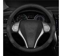 Coprivolante per Nissan per Qashqai Juke per X-Trail Patrol per Note per Leaf per Altima per Maxima per Micra per Murano per Rogue Pulsar per Sentra Coprivolante in pelle microfibra(O Carbon white)