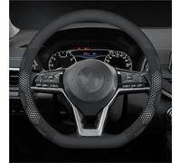 Coprivolante per Nissan per Qashqai Juke per X-Trail Patrol per Note per Leaf per Altima per Maxima per Micra per Murano per Rogue Pulsar per Sentra Coprivolante in pelle microfibra(D Skin white)