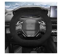 Coprivolante Per Peugeot Per Partner Per Expert | Coprivolante Lungo In Peluche Caldo E Protettivo Antiscivolo L'autunno E L'inverno(Black Oval)