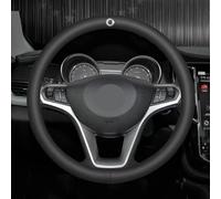 Coprivolante per Smart 450 451 453 Fortwo Forfour, Traspirante e Antiscivolo, Copertura Protettiva per Il Volante Dell'auto Coprivolante del Volante Accessori Interni,B